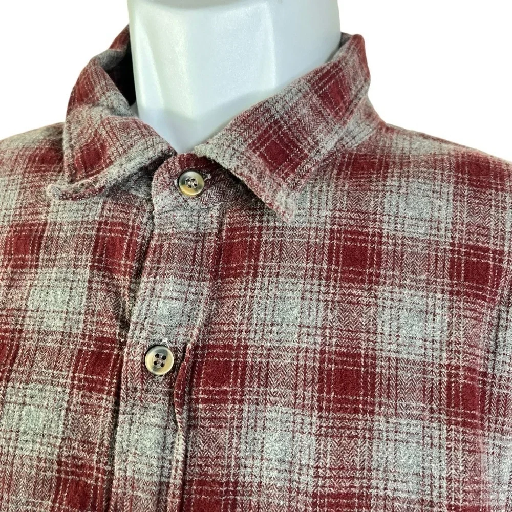 J.Crew Men’s Flannel Shirt Button Down Size XL
